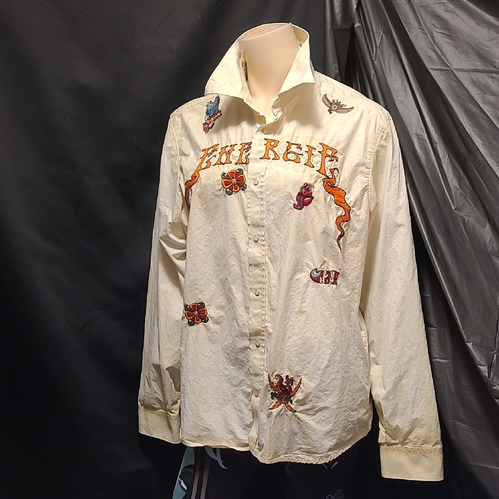 Energie × Japanese BrandVtg ENERGIE EXPERIENCE Button Up Shirt Sixty Spa Japan